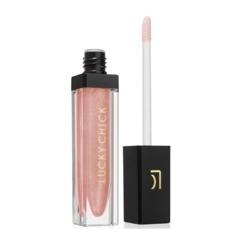 ▪️ 5/$25 LUCKY CHICK Hydrating Lip Gloss in “Bubbly” - .19 oz NIB